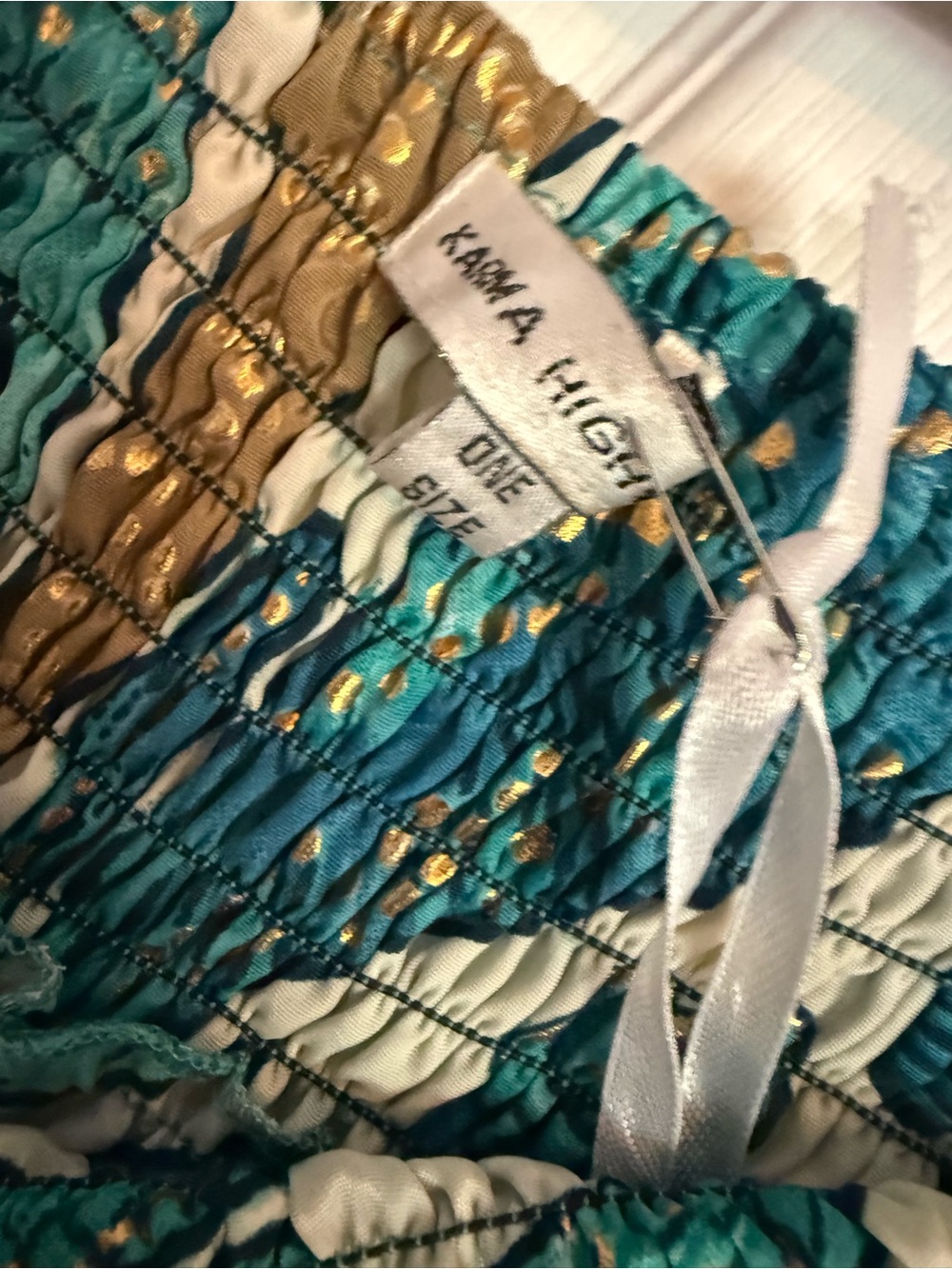 Karma Highway wide Leg Pants Size OS Purple Teal Marble Print - Picture 5 of 5